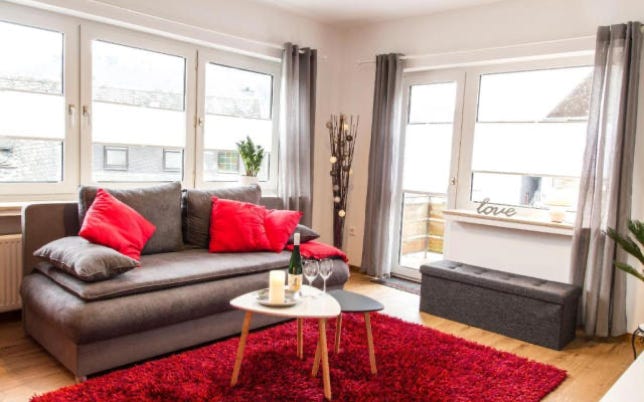 WOHNZIMMER - der Wohnung im 1. Obergeschoss: